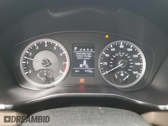 2019 Hyundai Santa Fe SE with VIN 5NMS2CADXKH003674, listed as a Copart auction lot 51977755 with 97,735 mi miles and Salvage Title. Bid and sale history available at carsss.com. Image 9.