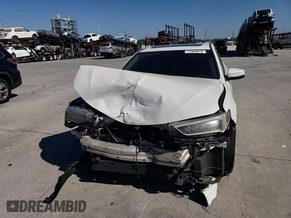 2020 Acura TLX w/Advance Pkg with VIN 19UUB3F86LA000062, listed as a Copart auction lot 77369314 with 71,806 mi miles and Salvage Title. Bid and sale history available at carsss.com. Image 11.