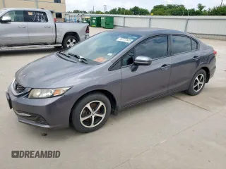 2015 Honda Civic SE z VIN 19XFB2F77FE118258, wystawiony jako Copart lot #59727545 z przebiegiem 162 725 mil mil oraz Czysty tytuł • Clean title. Historia ofert i sprzedaży dostępna na DreamBid. Obrazek 1.