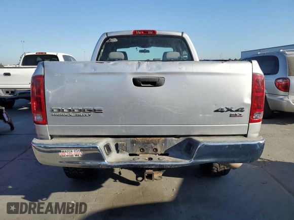 2006 Dodge Ram 2500 SLT with VIN 3D7KS28C06G104883, listed as a Copart auction lot 72413804 with 272,622 mi miles and Salvage Title. Bid and sale history available at carsss.com. Image 6.