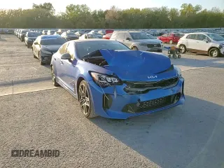 2022 Kia Stinger GT1 with VIN KNAE45LC4N6119944, listed as a Copart auction lot 73765534 with 54,963 mi miles and Salvage Title. Bid and sale history available at DreamBid. Image 11.
