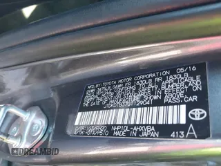 2016 Toyota Prius One with VIN JTDKDTB37G1129041, listed as a IAAI auction lot 41655107 with 76,066 mi miles and . Bid and sale history available at DreamBid. Image 9.