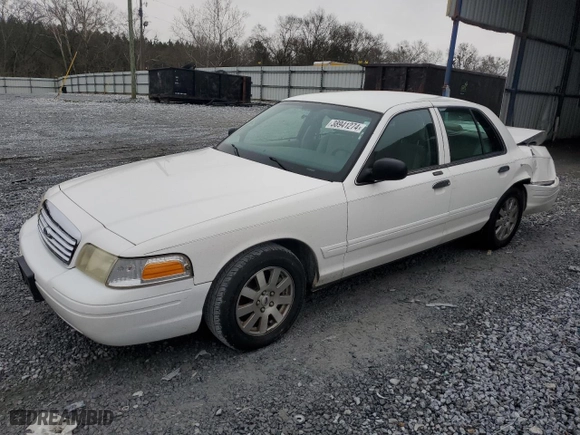 2008 Ford Crown Victoria LX with VIN 2FAFP74V98X121231, listed as a Copart auction lot 38941274 with 145,950 mi miles and Salvage Title. Bid and sale history available at carsss.com. Image 1.