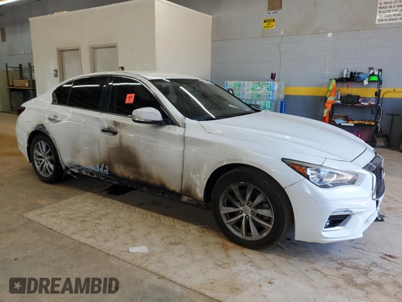 2021 Infiniti Q50 Pure with VIN JN1EV7AP7MM700174, listed as a Copart auction lot 62968275 with Not provided miles and Clean title. Bid and sale history available at DreamBid. Image 4.