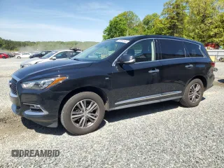 2020 Infiniti QX60 LUXE with VIN 5N1DL0MM4LC503678, listed as a Copart auction lot 53558245 with 124,587 mi miles and Clean Title. Bid and sale history available at carsss.com. Image 1.