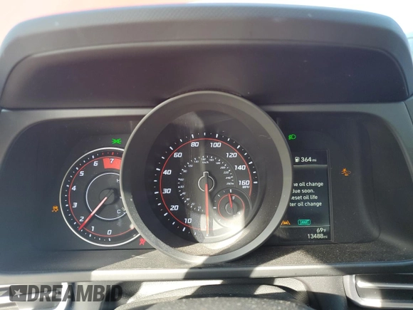 2023 Hyundai Elantra SEL with VIN KMHLM4AG9PU497844, listed as a Copart auction lot 53797834 with 13,488 mi miles and Salvage Title. Bid and sale history available at DreamBid. Image 9.