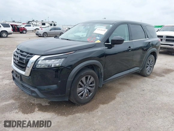 2023 Nissan Pathfinder S with VIN 5N1DR3AA1PC274148, listed as a IAAI auction lot 42120218 with 42,743 mi miles and . Bid and sale history available at DreamBid. Image 2.
