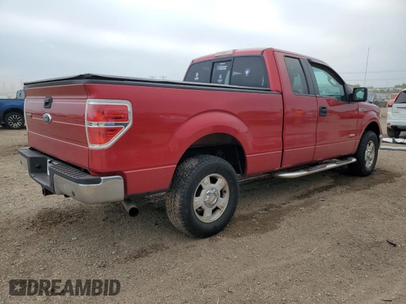 2011 Ford F-150 XL with VIN 1FTFX1ET0BFB75962, listed as a Copart auction lot 58708435 with 142,581 mi miles and Salvage title. Bid and sale history available at DreamBid. Image 3.