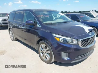 2018 Kia Sedona SX-L with VIN KNDME5C13J6376291, listed as a IAAI auction lot 40391638 with 109,077 mi miles and . Bid and sale history available at carsss.com. Image 1.