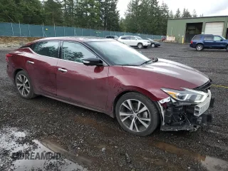 2018 Nissan Maxima Platinum z VIN 1N4AA6AP2JC396129, wystawiony jako Copart lot #48808905 z przebiegiem 33 517 mil mil oraz Szkoda całkowita • Salvage title. Historia ofert i sprzedaży dostępna na DreamBid. Obrazek 4.