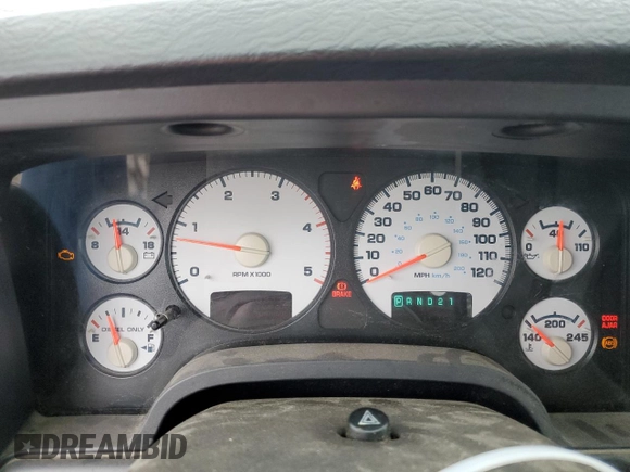 2004 Dodge Ram 2500 SLT with VIN 3D7KU28C94G207470, listed as a Copart auction lot 66588534 with 0 mi miles and Salvage Title. Bid and sale history available at carsss.com. Image 9.