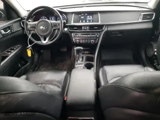 2018 Kia Optima EX with VIN 5XXGU4L3XJG201341, listed as a Copart auction lot 46627355 with 95,617 mi miles and Salvage Title. Bid and sale history available at carsss.com. Image 8.