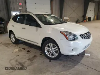2015 Nissan Rogue S with VIN JN8AS5MVXFW770122, listed as a Copart auction lot 55452345 with 61,310 mi miles and Salvage Title. Bid and sale history available at DreamBid. Image 4.