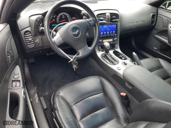 2007 Chevrolet Corvette with VIN 1G1YY26U375118437, listed as a Copart auction lot 80966724 with 53,182 mi miles and Salvage Title. Bid and sale history available at carsss.com. Image 8.