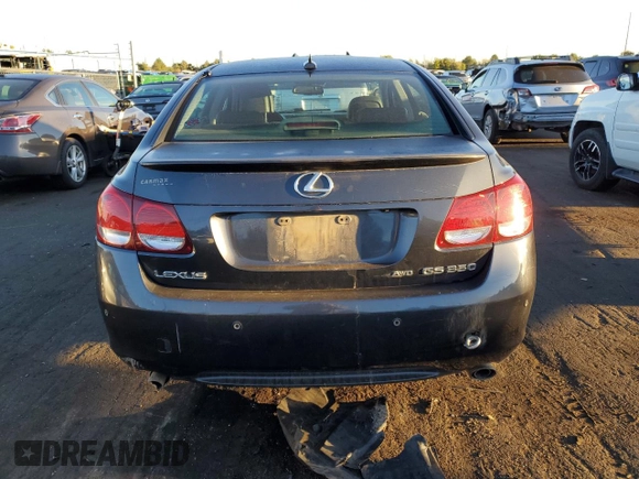 2007 Lexus GS 350 with VIN JTHCE96S770008665, listed as a Copart auction lot 73024364 with 152,368 mi miles and Clean Title. Bid and sale history available at carsss.com. Image 6.