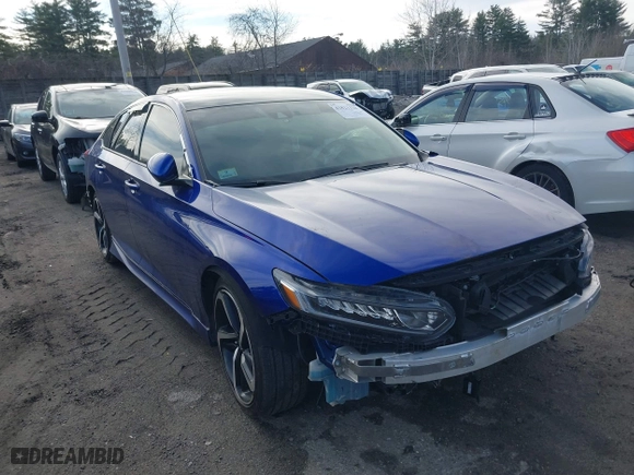 2020 Honda Accord Sedan Sport with VIN 1HGCV1F33LA145572, listed as a IAAI auction lot 41821328 with 54,956 mi miles. Bid and sale history available at carsss.com. Image 13.