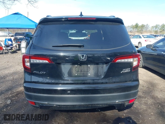 2022 Honda Pilot Sport with VIN 5FNYF6H37NB086970, listed as a IAAI auction lot 41904244 with 18,533 mi miles. Bid and sale history available at carsss.com. Image 16.