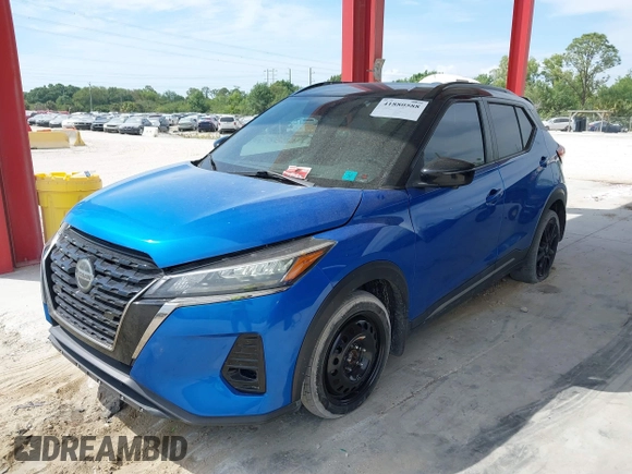 2021 Nissan Kicks SR with VIN 3N1CP5DV2ML498807, listed as a IAAI auction lot 41880588 with 92,794 mi miles and . Bid and sale history available at DreamBid. Image 17.