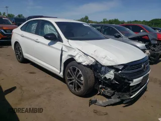 2024 Volkswagen Jetta Sport with VIN 3VWAM7BU4RM023323, listed as a Copart auction lot 59050035 with 7,322 mi miles and Salvage title. Bid and sale history available at DreamBid. Image 4.