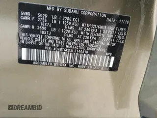 2020 Subaru Outback Onyx XT с VIN 4S4BTGKDXL3140418, выставлен на аукционе Copart как лот 58481975 с пробегом 114 938 миль миль и Списание • Salvage title. История ставок и продаж доступна на DreamBid. Изображение 13.