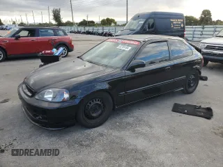 2000 Honda Civic DX z VIN 2HGEJ6445YH110148, wystawiony jako Copart lot #83769104 z przebiegiem 183 095 mil mil oraz Szkoda całkowita • Salvage title. Historia ofert i sprzedaży dostępna na DreamBid. Obrazek 1.