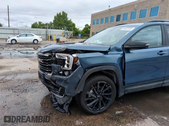 2024 GMC Terrain SLE with VIN 3GKALTEG3RL314796, listed as a Copart auction lot 58643785 with 22,617 mi miles and Salvage title. Bid and sale history available at DreamBid. Image 14.