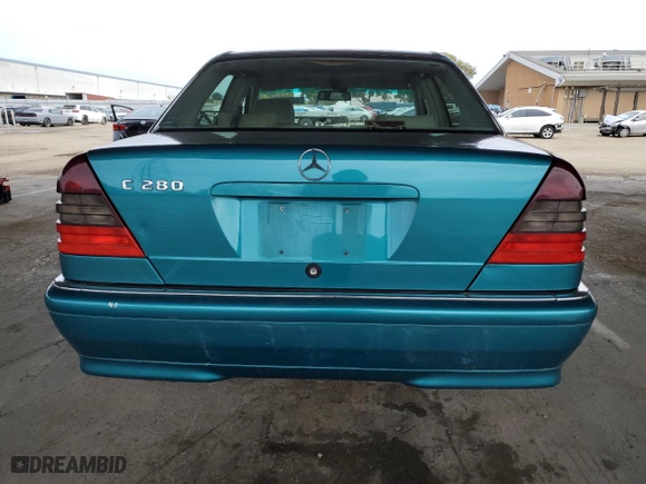 1998 Mercedes-Benz C-Class with VIN WDBHA29G2WA587752, listed as a Copart auction lot 49995535 with 222,264 mi miles and Salvage Title. Bid and sale history available at carsss.com. Image 6.