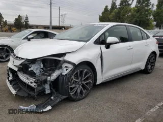 2021 Toyota Corolla SE with VIN JTDS4MCE1MJ081019, listed as a Copart auction lot 54340655 with 26,882 mi miles and Salvage Title. Bid and sale history available at carsss.com. Image 1.
