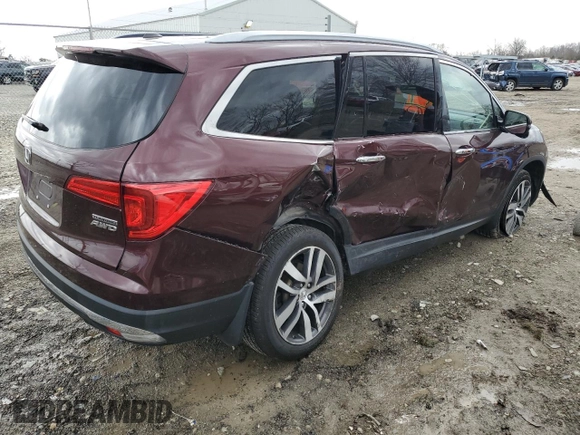 2017 Honda Pilot Touring with VIN 5FNYF6H95HB007885, listed as a Copart auction lot 50945215 with 118,699 mi miles and Clean Title. Bid and sale history available at DreamBid. Image 3.
