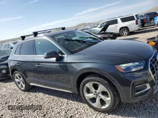 2021 Audi Q5 Premium Plus with VIN WA1BAAFY7M2118933, listed as a Copart auction lot 57853415 with 58,112 mi miles and Salvage title. Bid and sale history available at DreamBid. Image 4.