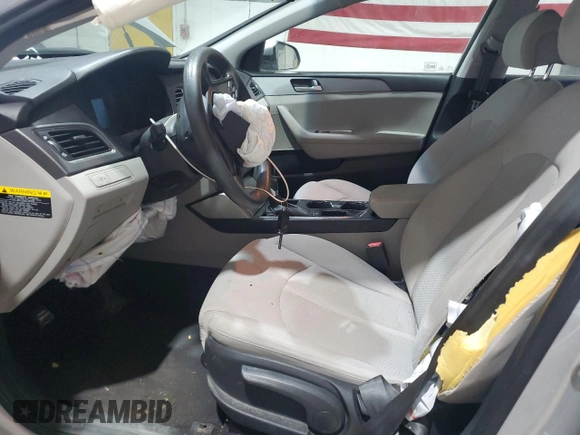2017 Hyundai Sonata 2.4L with VIN 5NPE24AF3HH590025, listed as a Copart auction lot 47467755 with 40,037 mi miles and Salvage Title. Bid and sale history available at carsss.com. Image 7.