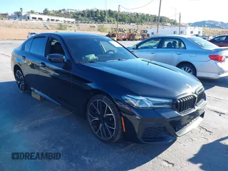 2021 BMW 5 Series 530e with VIN WBA13AG09MCF52172, listed as a IAAI auction lot 41664307 with 72,454 mi miles and . Bid and sale history available at carsss.com. Image 1.