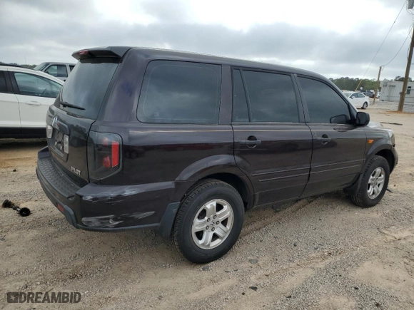 2007 Honda Pilot LX with VIN 5FNYF28197B043810, listed as a Copart auction lot 51286285 with 193,176 mi miles and Salvage Title. Bid and sale history available at carsss.com. Image 3.