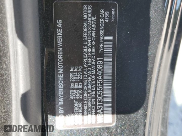 2015 BMW 4 Series 435i z VIN WBA3T3C55F5A40891, wystawiony jako Copart lot #54249735 z przebiegiem 67 378 mil mil oraz Szkoda całkowita • Salvage title. Historia ofert i sprzedaży dostępna na DreamBid. Obrazek 12.