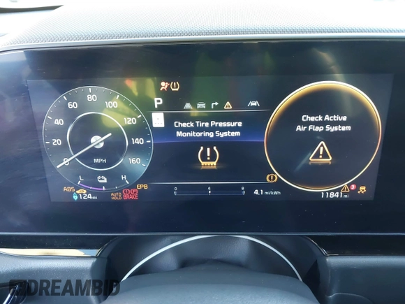2023 Kia Niro Wave with VIN KNDCT3L12P5035730, listed as a IAAI auction lot 41290443 with 11,841 mi miles and . Bid and sale history available at DreamBid. Image 7.