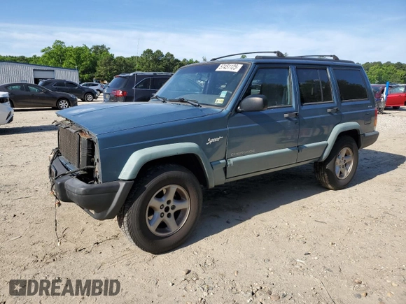 1998 Jeep Cherokee Sport with VIN 1J4FJ68S6WL283022, listed as a Copart auction lot 57451125 with 207,618 mi miles and Salvage title. Bid and sale history available at DreamBid. Image 1.
