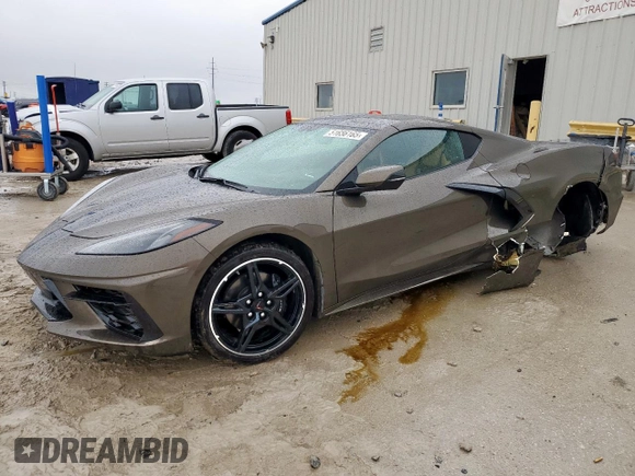 2021 Chevrolet Corvette 3LT with VIN 1G1YC2D45M5104696, listed as a Copart auction lot 51656165 with 23,973 mi miles and Salvage Title. Bid and sale history available at carsss.com. Image 1.