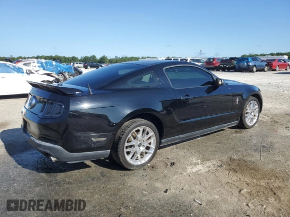 2012 Ford Mustang Premium with VIN 1ZVBP8AM4C5267344, listed as a Copart auction lot 58616155 with 118,484 mi miles and Salvage title. Bid and sale history available at DreamBid. Image 3.