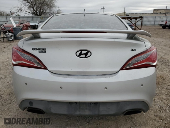 2013 Hyundai Genesis Coupe R-Spec with VIN KMHHU6KJ8DU104908, listed as a Copart auction lot 45586515 with 83,554 mi miles and Salvage title. Bid and sale history available at DreamBid. Image 6.