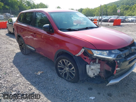 2018 Mitsubishi Outlander ES with VIN JA4AZ3A35JZ056835, listed as a IAAI auction lot 42391229 with 150,849 mi miles and . Bid and sale history available at DreamBid. Image 1.