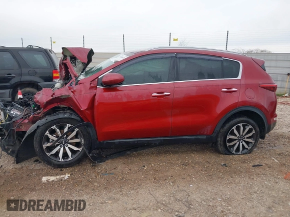 2017 Kia Sportage EX with VIN KNDPN3AC8H7124045, listed as a IAAI auction lot 41656874 with 1 mi miles. Bid and sale history available at carsss.com. Image 13.
