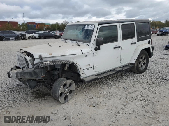 2018 Jeep Wrangler JK Unlimited Sahara with VIN 1C4BJWEG2JL830445, listed as a Copart auction lot 75272164 with 47,929 mi miles and Salvage Title. Bid and sale history available at carsss.com. Image 1.