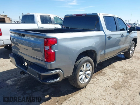 2024 Chevrolet Silverado 1500 Custom with VIN 1GCPABEK0RZ142259, listed as a IAAI auction lot 41725468 with 47,292 mi miles and . Bid and sale history available at DreamBid. Image 4.