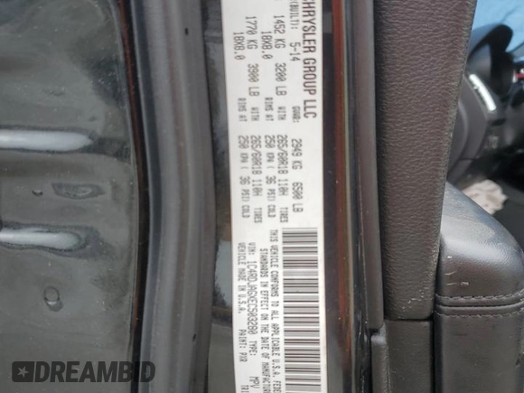 2014 Dodge Durango SXT z VIN 1C4RDJAGXEC503280, wystawiony jako Copart lot #55599635 z przebiegiem 145 607 mil mil oraz Szkoda całkowita • Salvage title. Historia ofert i sprzedaży dostępna na DreamBid. Obrazek 13.