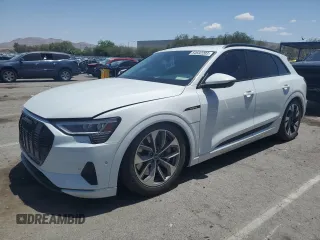 2021 Audi e-tron Premium Plus with VIN WA1LABGE3MB021582, listed as a Copart auction lot 54592203 with 20,377 mi miles. Bid and sale history available at carsss.com. Image 1.