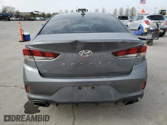 2018 Hyundai Sonata SEL with VIN 5NPE34AF8JH727138, listed as a Copart auction lot 48195065 with 136,278 mi miles and Salvage Title. Bid and sale history available at DreamBid. Image 6.