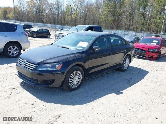 2014 Volkswagen Passat Wolfsburg Ed with VIN 1VWAT7A34EC116382, listed as a IAAI auction lot 41894329 with 161,890 mi miles. Bid and sale history available at carsss.com. Image 2.