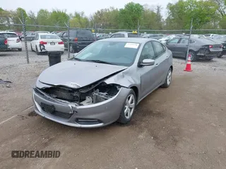 2015 Dodge Dart SXT with VIN 1C3CDFBB3FD315187, listed as a IAAI auction lot 42164138 with 170,165 mi miles. Bid and sale history available at carsss.com. Image 2.
