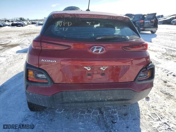 2021 Hyundai Kona SE with VIN KM8K12AA9MU614919, listed as a Copart auction lot 45550725 with 20,994 mi miles and Salvage Title. Bid and sale history available at carsss.com. Image 6.