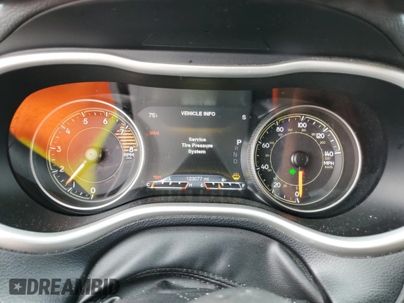 2016 Jeep Cherokee Limited with VIN 1C4PJLDS0GW217158, listed as a Copart auction lot 53044934 with 123,077 mi miles and Salvage Title. Bid and sale history available at carsss.com. Image 9.